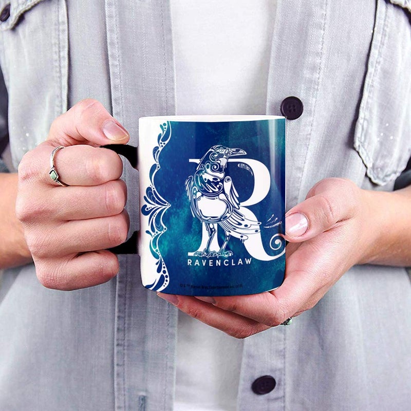 Morphing Mugs Harry Potter - Ravenclaw - Aguamenti - One 11 oz Color Changing Heat Sensitive Ceramic Mug â€“ Image Revealed When HOT Liquid Is Added! - Image 3